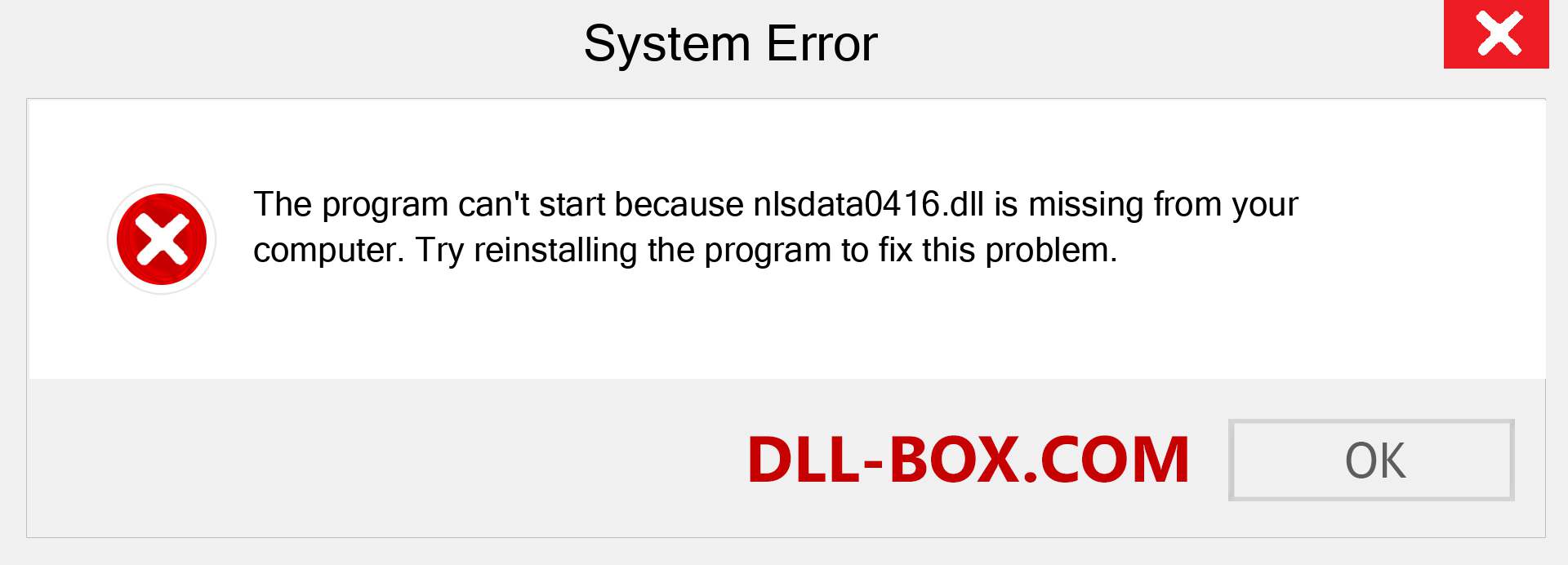  nlsdata0416.dll file is missing?. Download for Windows 7, 8, 10 - Fix  nlsdata0416 dll Missing Error on Windows, photos, images