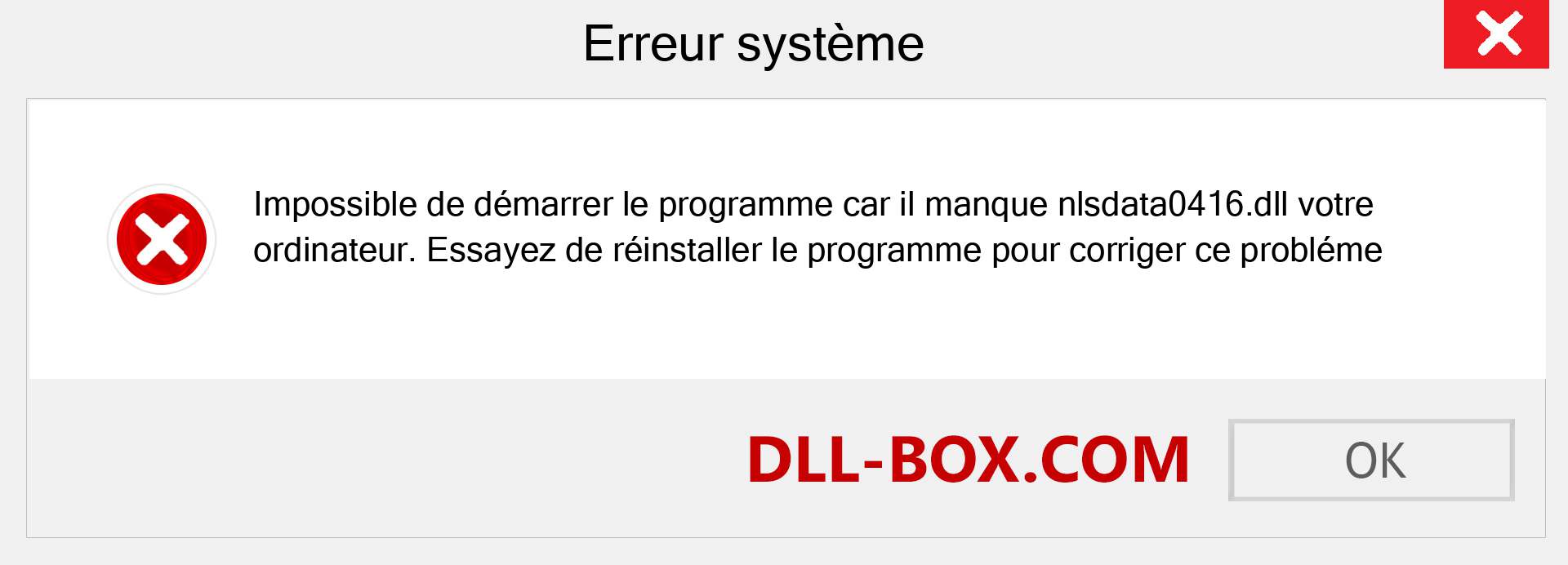 Le fichier nlsdata0416.dll est manquant ?. Télécharger pour Windows 7, 8, 10 - Correction de l'erreur manquante nlsdata0416 dll sur Windows, photos, images